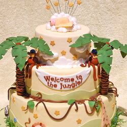 The Highest Standard Jungle Baby Shower For Cake Theme Cakes Safari Birthday Party Themed Choose Board