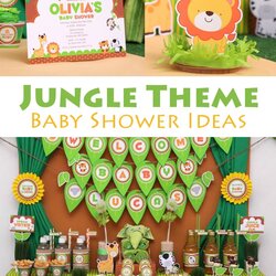 Jungle Theme Baby Shower Ideas Safari Themed Oh Guests Tigers Lions Bears Into Boogie Groove Decorations