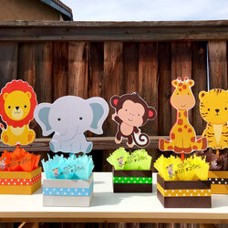 Supreme Jungle Themed Baby Shower Decorations Safari Theme Monkey Centerpieces Giraffe Fruits