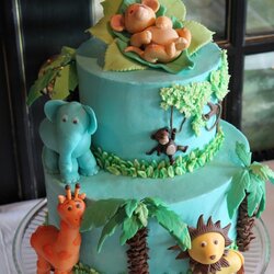Jungle Baby Shower Cake Theme Cakes Choose Board