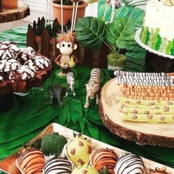 Spiffing Safari Jungle Baby Shower Party Ideas Photo Of Theme