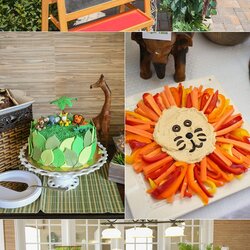 Outstanding Ideas For Jungle Safari Themed Baby Shower Bumps And Bottles Food Decorations Snacks Table