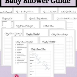 Matchless Party Planning Guide Baby Shower Decorations Invitations Games And