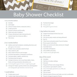 Outstanding Baby Shower Planning Checklist Info Printable Choose Board