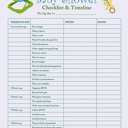 Brilliant Baby Shower Planning Checklist Template Checklists Planner Mommy Brain Organize Showers Of