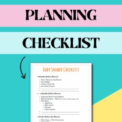 Wonderful Baby Shower Planning Checklist Format