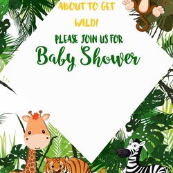 Champion Free Safari Baby Shower Invitation Templates Download Hundreds Sprinkle