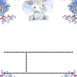 Cool Free Printable Cute Baby Elephant Shower Invitation Invitations Balloons