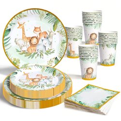 Spiffing Buy Safari Jungle Baby Shower Plates Birthday Party Supplies