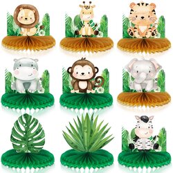 Buy Baby Jungle Animals Honeycomb Centerpieces Safari
