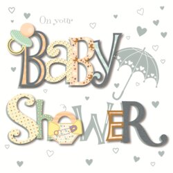 On Your Baby Shower Greeting Card Cards Love Wishes Congratulations