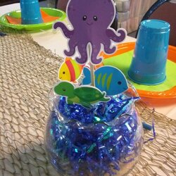 Terrific Pin On Baby Shower Sea Under Theme Centerpieces Fiesta Themes Ocean Boy Decorations Boys The