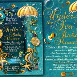 Capital Paper Party Supplies Invitations Announcements Under The Sea