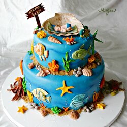 Sterling Under The Baby Shower Sea Cake Cakes Ocean Life Boys Boy Custom Theme Beach Party Visit Choose