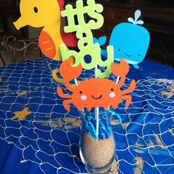Magnificent Under The Sea Baby Shower Centerpieces By On Boy Ocean Centerpiece Themes Showers Paper Theme