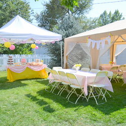 Tremendous September Baby Shower Last Day Ago Summer Showers Backyard Decorations Outdoor Table Themes Party