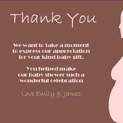Legit Thank You Card Template Baby Shower Free Cards Design