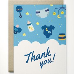 Magnificent Thank You Card Template Baby Shower