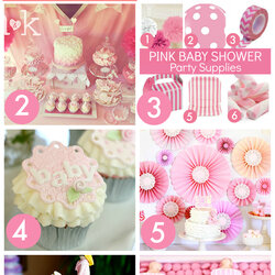 Fine Pink Baby Shower Ideas Catch My Party Haves Must Girl Decorations Way Below Supplies Celebrate Cake Such
