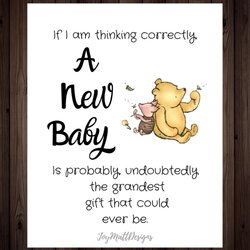 Eminent Classic Winnie The Pooh Quote Nursery New Baby Shower Girl