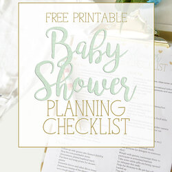 Admirable Adventures In The Suburbs Free Printable Baby Shower Planning Checklist Title