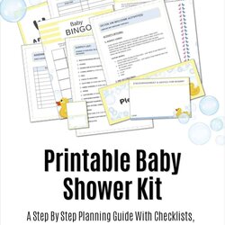 How To Plan Baby Shower The Complete Printable Kit Planning Checklist Template