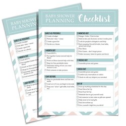 Eminent Baby Shower Planner Checklist Games Hey There Bliss Product Image