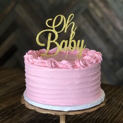 Superb Easy Baby Shower Cakes Showers Cake Pink Simple Girl