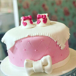The Highest Standard Pink Blossom Baby Shower Cake Miss Fondant