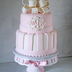 Best Images About Pink Cake On Pewter Baby Showers Shower Cakes