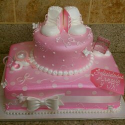 Fine Baby Shower Cakes And Cupcakes Ideas Cake Princess Pink Decorations Boy Themed Girls Mouse Boys Mickey