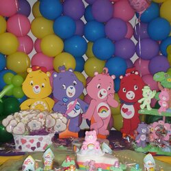 Brilliant Care Bears Baby Shower Room Theme On Cake
