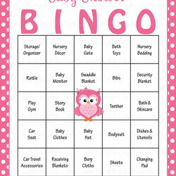 The Highest Quality Owl Baby Shower Game Download For Girl Bingo Celebrate Life Crafts