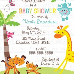 Superlative Cheap Baby Shower Invitations With Animals Invitation Card Custom
