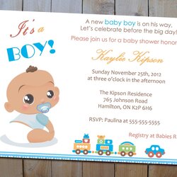 Baby Shower Invitation Boy Blue Wording Invites Parents Boys Honoring Showers