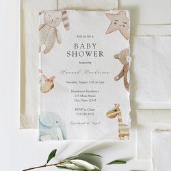 Champion Baby Shower Invitation Gender Neutral Toys Printable