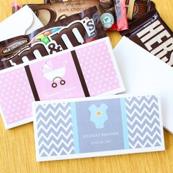 Capital Personalized Baby Candy Bar Boxes Shower Coup Wrappers