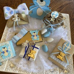 Pin By David On Decorated Chocolate In Baby Boy Favors Party