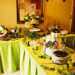 The Highest Quality Baby Shower Buffet Table Decorations Set Up Food Menu Menus Party Brunch Tables Bridal