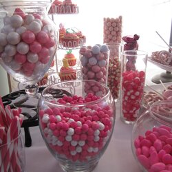 Baby Shower Pink Candy Buffet Table Tables Sweets Choose Board