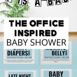 Peerless The Office Show Baby Shower Advice Cards