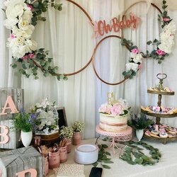 Fine Floral Baby Shower Decorations Charmer Image Library