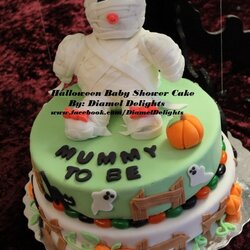 Wizard Halloween Baby Shower Cake Cakes Fondant Tier