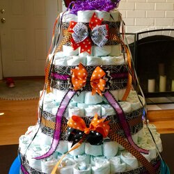Exceptional Nightmare Before Christmas Diaper Cake Made For My Baby Shower