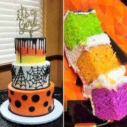 Brilliant Halloween Baby Shower Its Girl Cake Cakes