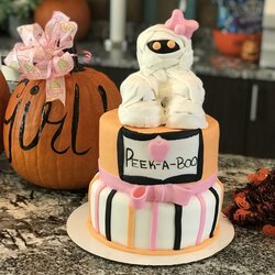 Fantastic Halloween Baby Shower Cake Cakes Crispy Treats