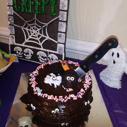 Superb Halloween Baby Shower Cake Fully Functional With Free Serving Knife Haunted Hr Spirits Min Request