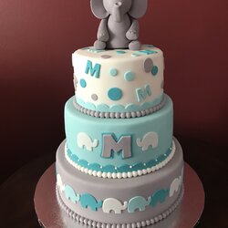 Images Of Elephant Baby Shower Cakes Com
