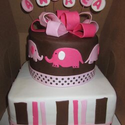 Out Of This World Cakes Elephant Baby Shower Cake
