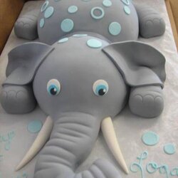 Fine Elephant Baby Shower Cake Ideas Cakes Boy Elephants Blue Showers Decorations Theme Boys Girl Birthday